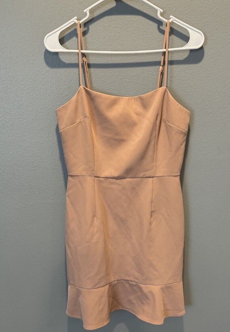 Gianni Bini Ruffle Hem Mini Dress Blush Women's Size 4